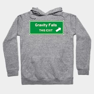 Gravity Falls Highway Exit Sign Hoodie